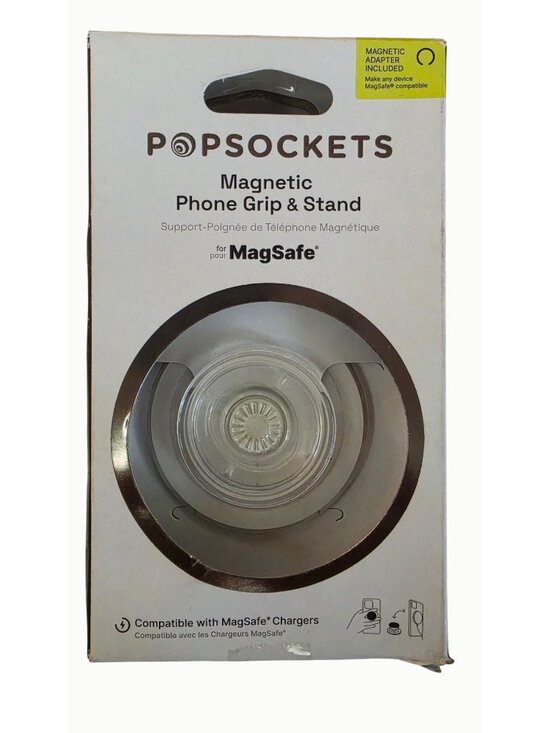 PopSockets Other - PopSockets Magnetic Phone Grip & Stand for MagSafe Clear w/ Adapter Sealed